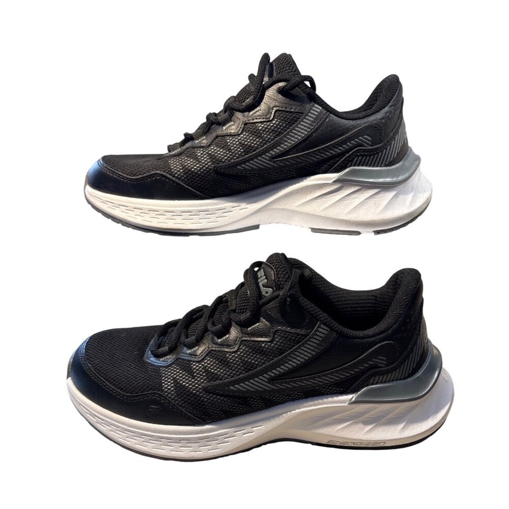 Fila Suspence Shoes Wm Size 8 Men 6.5  Black White Athletic Sneakers